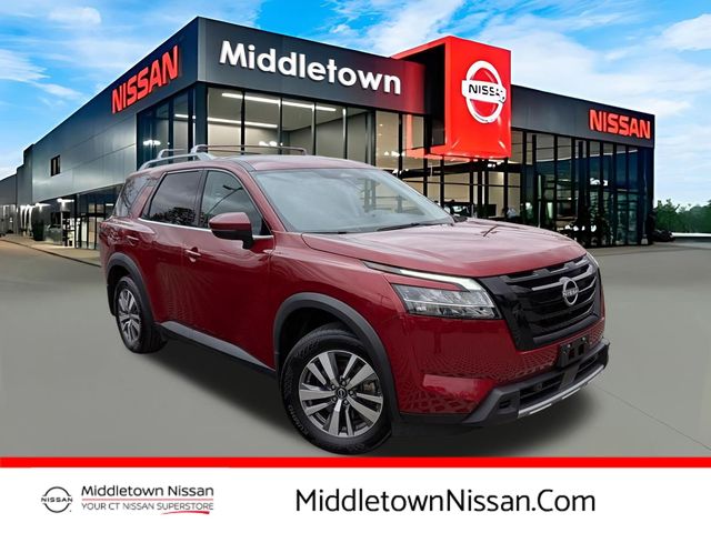 Red (Scarlet Ember Tintcoat) 2023 Nissan Pathfinder SL 4WD SUV / Crossover All-Wheel Drive 9-Speed Automatic