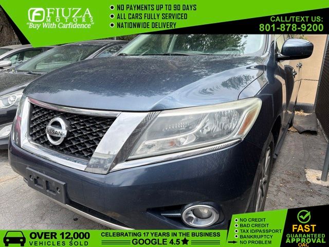Arctic Blue Metallic 2015 Nissan Pathfinder SUV / Crossover Four-Wheel Drive Continuously Variable Transmission