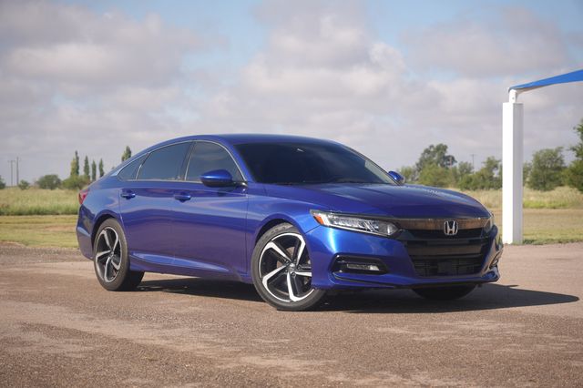 Blue 2019 Honda Accord Sedan Front-Wheel Drive Continuously Variable Transmission