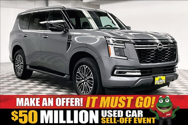 Gray (Gun Metallic) 2025 Nissan Armada SUV / Crossover Four-Wheel Drive 9-Speed Automatic