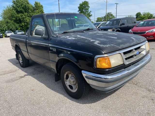 Black 1997 Ford Ranger Pickup Truck 5-Speed Manual Overdrive
