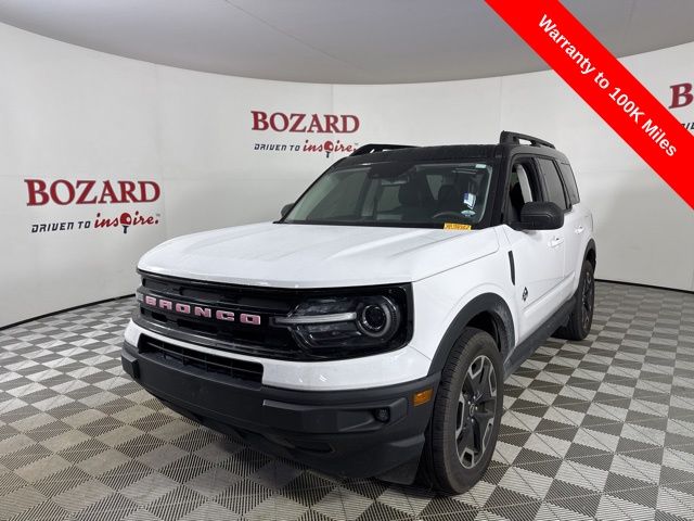 2023 Oxford White Ford Bronco Sport Outer Banks 4X4 SUV