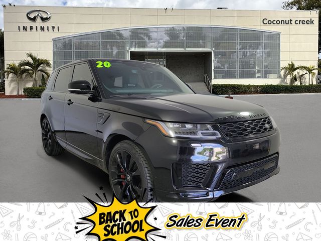 Santorini Black Metallic 2020 Land Rover Range Rover Sport SUV / Crossover All-Wheel Drive 8-Speed Automatic