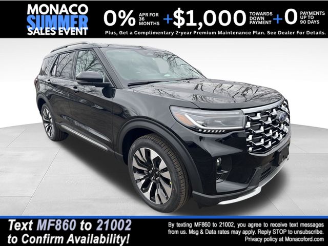 Agate Black Metallic 2026 Ford Explorer SUV / Crossover All-Wheel Drive Automatic