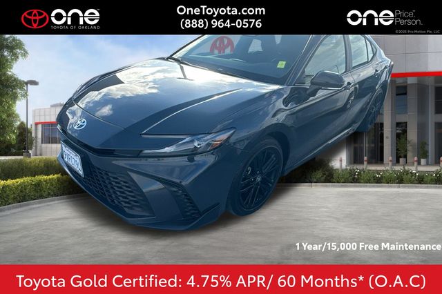 Gray 2025 Toyota Camry SE FWD Sedan Front-Wheel Drive Continuously Variable Transmission