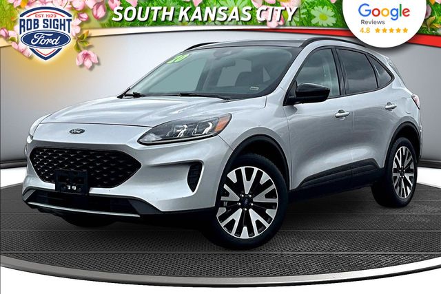 Ingot Silver Metallic 2020 Ford Escape Hybrid SE Sport AWD SUV / Crossover All-Wheel Drive Continuously Variable Transmission