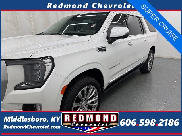 White Frost Tricoat 2023 GMC Yukon XL Denali 4WD SUV / Crossover Four-Wheel Drive