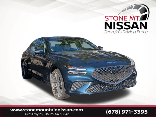 Blue 2025 Genesis G70 Sedan Rear-Wheel Drive 8-Speed Automatic