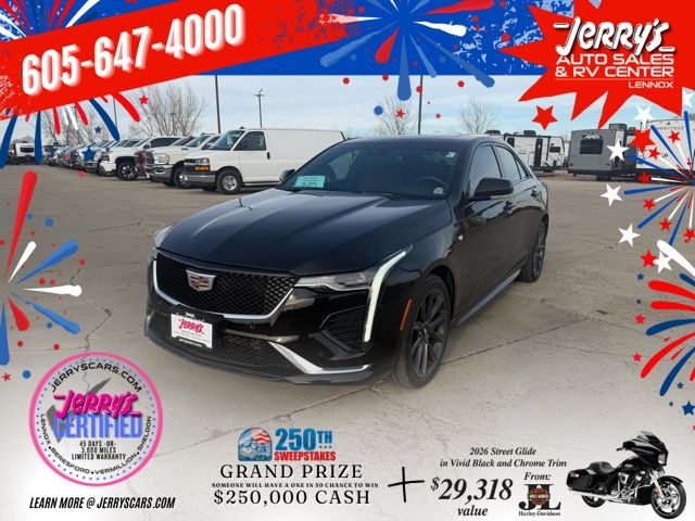 Black 2025 Cadillac CT4 Sport AWD Sedan All-Wheel Drive 8-Speed Automatic