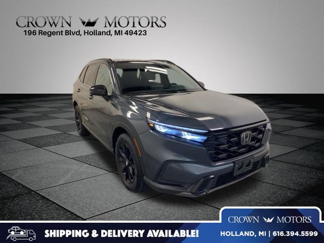 Blue 2023 Honda CR-V Hybrid Sport AWD SUV / Crossover All-Wheel Drive Continuously Variable Transmission