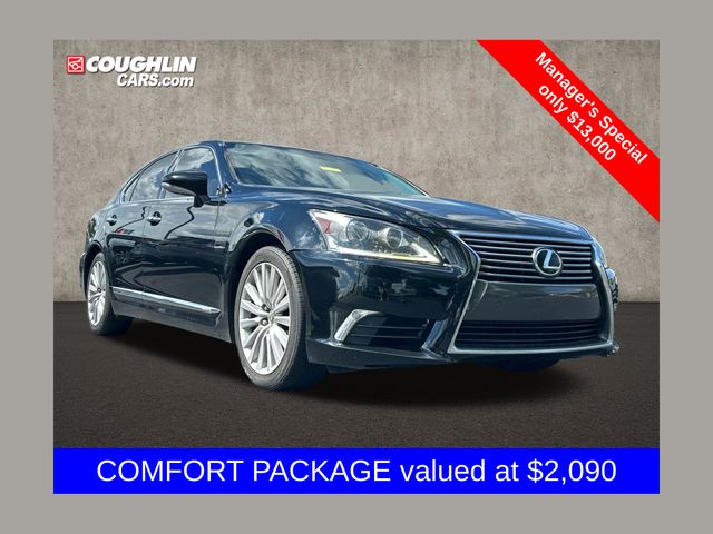 Black (Obsidian) 2014 Lexus LS Sedan All-Wheel Drive 8-Speed Automatic