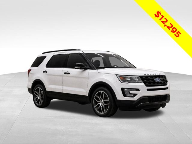 White Platinum Clearcoat Metallic 2016 Ford Explorer SUV / Crossover All-Wheel Drive 6-Speed Automatic