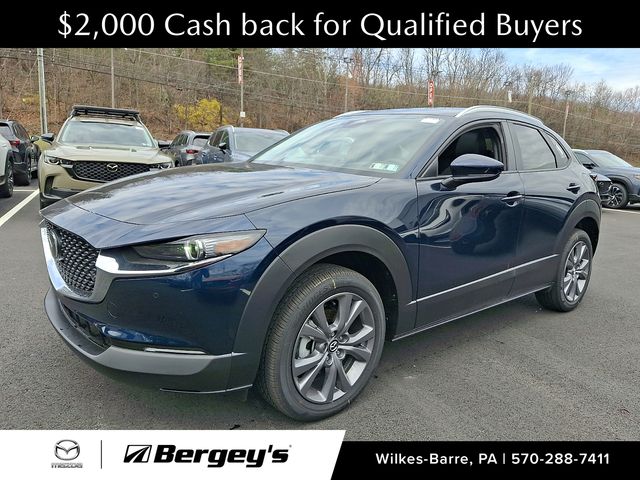 Deep Crystal Blue Mica 2026 Mazda CX-30 2.5 S Premium AWD SUV / Crossover All-Wheel Drive 6-Speed Automatic