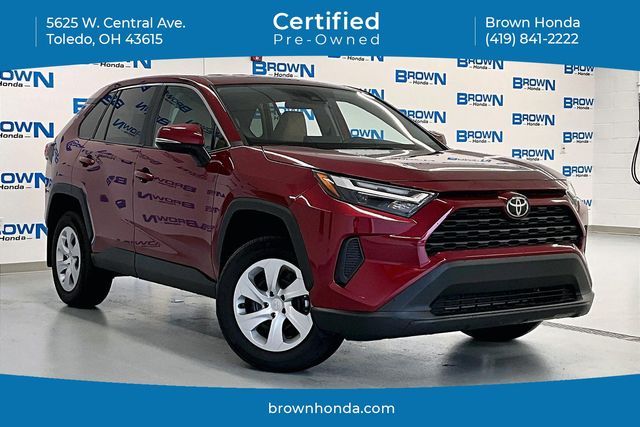 Red (Ruby Flare Pearl) 2025 Toyota RAV4 SUV / Crossover Front-Wheel Drive 8-Speed Automatic