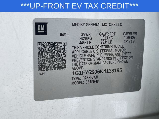 Used 2019 Chevrolet Bolt EV For Sale in Livonia, MI