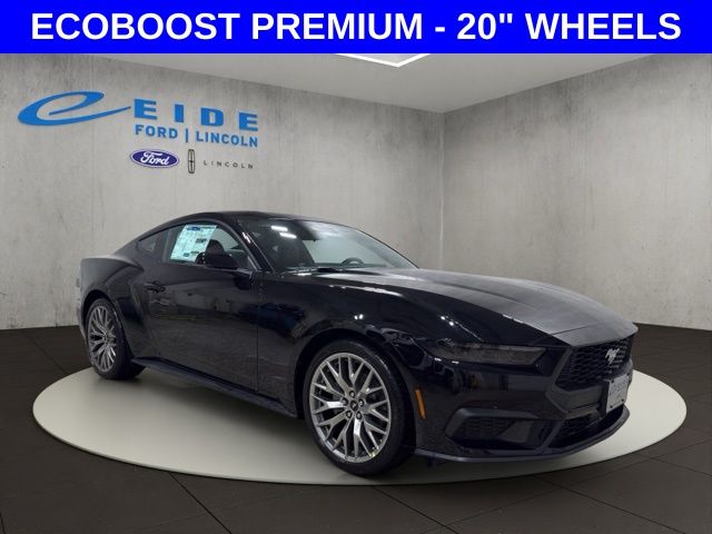 Shadow Black 2026 Ford Mustang EcoBoost Premium Fastback RWD Coupe Rear-Wheel Drive Automatic