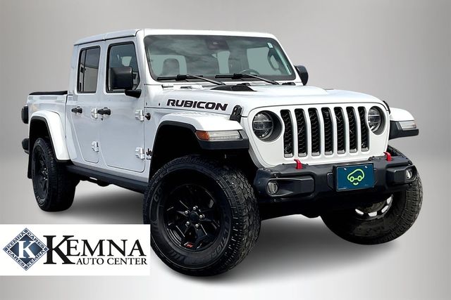 Bright White Clearcoat 2020 Jeep Gladiator Rubicon Crew Cab 4WD Pickup Truck Four-Wheel Drive 8-Speed Automatic