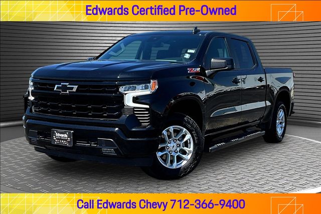 Black 2024 Chevrolet Silverado 1500 Pickup Truck Four-Wheel Drive Automatic