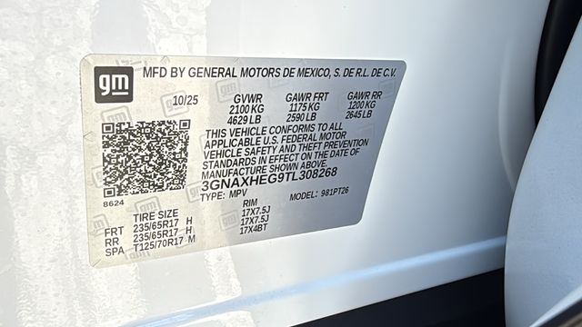 new 2026 Chevrolet Equinox car, priced at $30,820