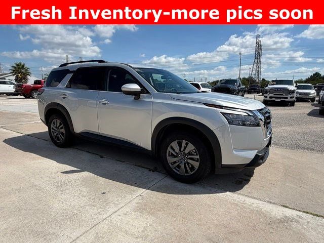 2025 Nissan Pathfinder SV Silver at Bravo Nissan