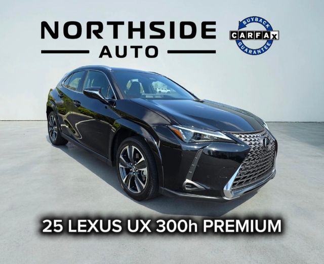 Black (Obsidian) 2025 Lexus UX Hybrid 300h Premium AWD SUV / Crossover All-Wheel Drive Continuously Variable Transmission