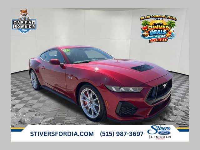 Red Metallic 2024 Ford Mustang GT Premium Fastback RWD Coupe Rear-Wheel Drive Automatic