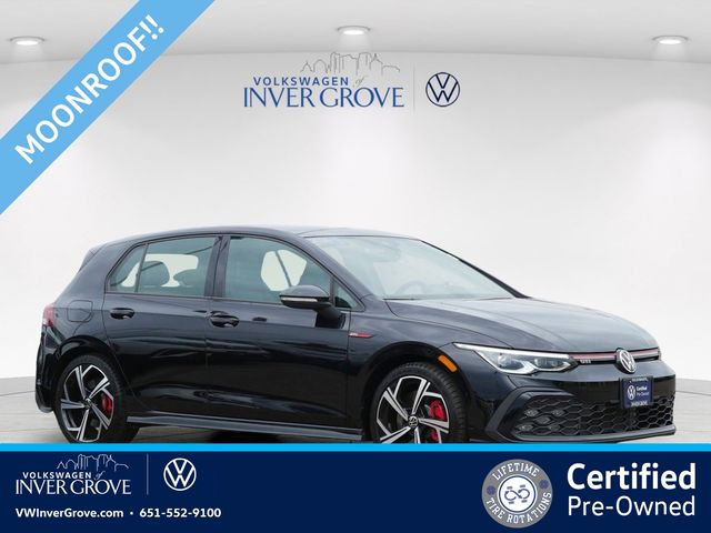 Deep Black Pearl 2024 Volkswagen Golf GTI SE FWD Hatchback Front-Wheel Drive 7-Speed Dual Clutch