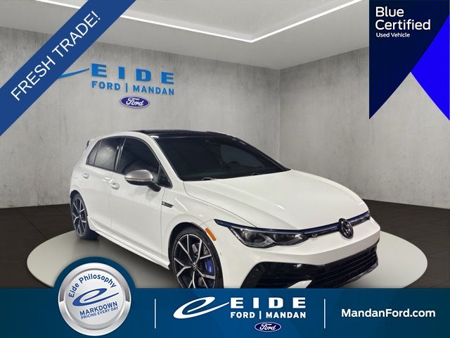 White 2022 Volkswagen Golf R Hatchback All-Wheel Drive 6-Speed Manual