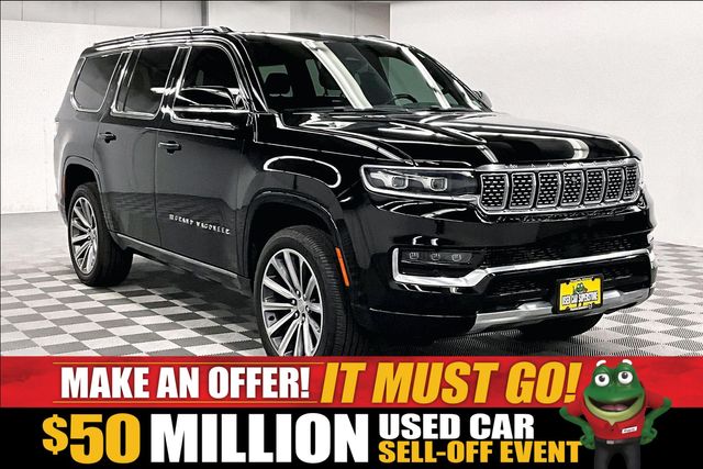 Diamond Black Crystal Pearlcoat 2023 Jeep Grand Wagoneer SUV / Crossover Four-Wheel Drive 8-Speed Automatic