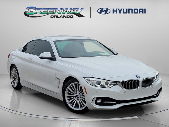 White Metallic 2014 BMW 4 Series 428i Convertible RWD Convertible Rear-Wheel Drive 8-Speed Automatic
