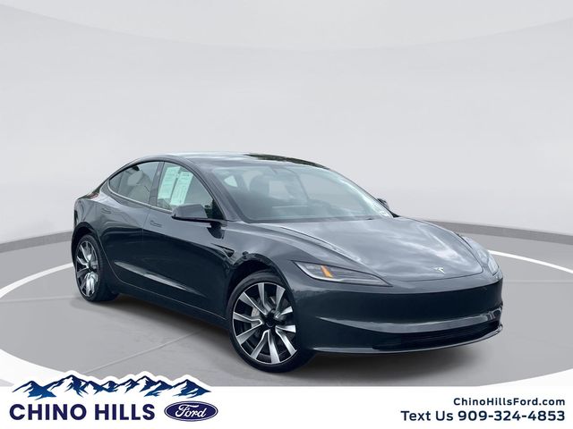 Stealth Gray 2025 Tesla Model 3 Long Range RWD Sedan Rear-Wheel Drive 1-Speed Automatic