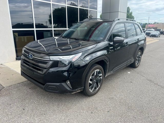 Crystal Black Silica 2025 Subaru Forester Hybrid Premium AWD SUV / Crossover All-Wheel Drive Continuously Variable Transmission