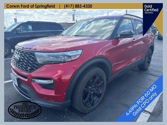 Red Metallic 2023 Ford Explorer ST AWD SUV / Crossover All-Wheel Drive Automatic