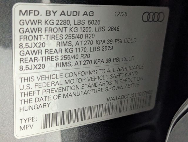 used 2026 Audi Q3 car, priced at $47,981