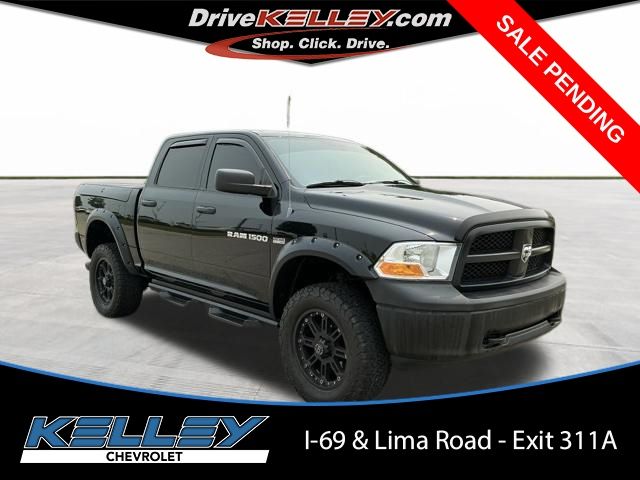 Black Clearcoat 2012 RAM 1500 Pickup Truck Four-Wheel Drive 6-Speed Automatic