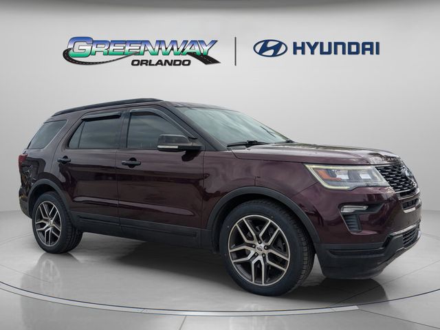 Red (Burgundy) 2018 Ford Explorer Sport AWD SUV / Crossover All-Wheel Drive 6-Speed Automatic