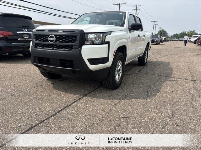 Glacier White 2025 Nissan Frontier Pickup Truck Four-Wheel Drive 9-Speed Automatic Overdrive