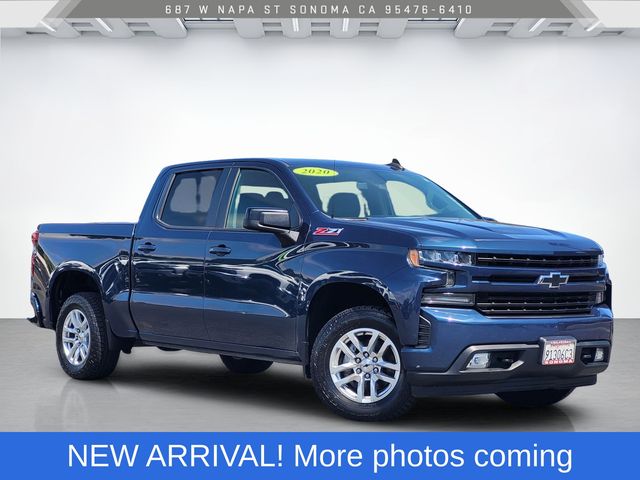 Northsky Blue Metallic 2020 Chevrolet Silverado 1500 Pickup Truck Four-Wheel Drive 8-Speed Automatic