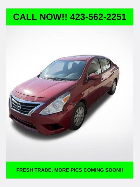 Red Brick 2015 Nissan Versa Sedan Front-Wheel Drive Continuously Variable Transmission