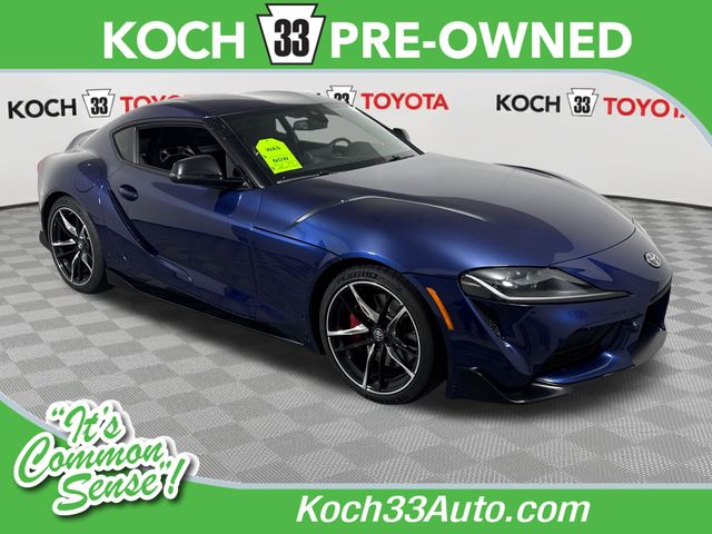 Blue 2020 Toyota Supra 3.0 RWD Coupe Rear-Wheel Drive 8-Speed Automatic