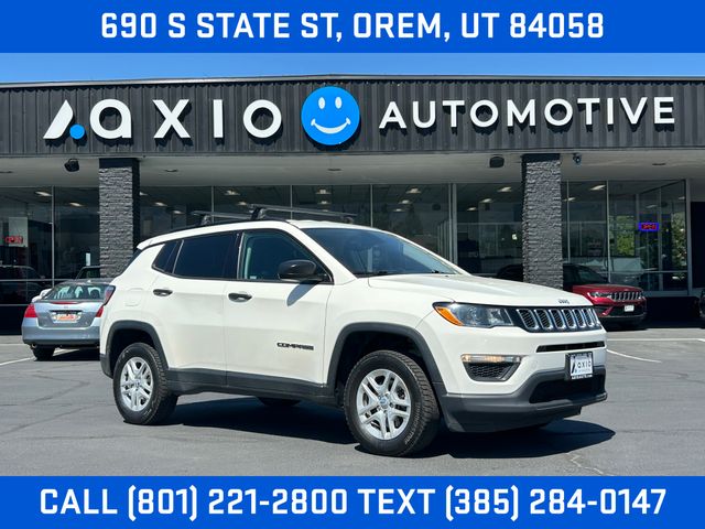 White Clearcoat 2018 Jeep Compass SUV / Crossover Four-Wheel Drive 9-Speed Automatic