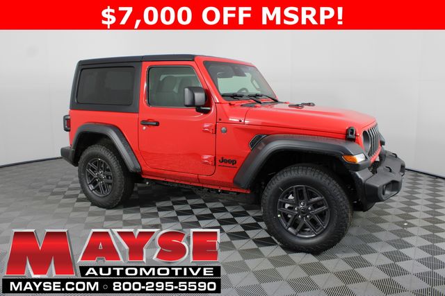 Firecracker Red Clearcoat 2026 Jeep Wrangler Sport S 2-Door 4WD SUV / Crossover Four-Wheel Drive 8-Speed Automatic