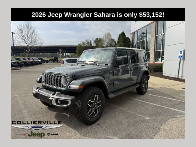 Anvil Clear Coat 2026 Jeep Wrangler Sahara 4-Door 4WD SUV / Crossover Four-Wheel Drive 8-Speed Automatic