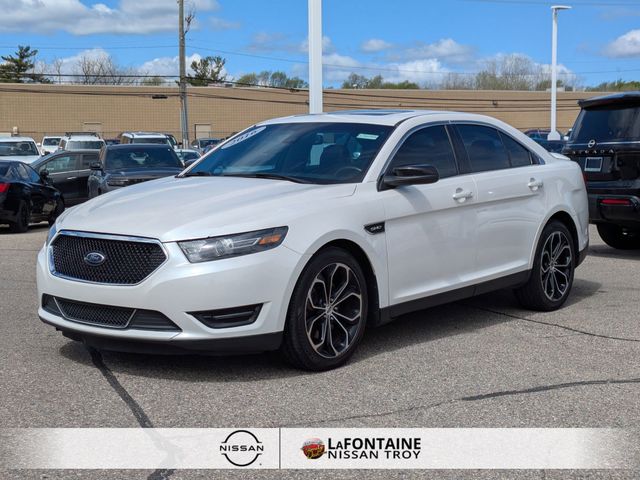 White Platinum Clearcoat Metallic 2016 Ford Taurus SHO AWD Sedan All-Wheel Drive 6-Speed Automatic