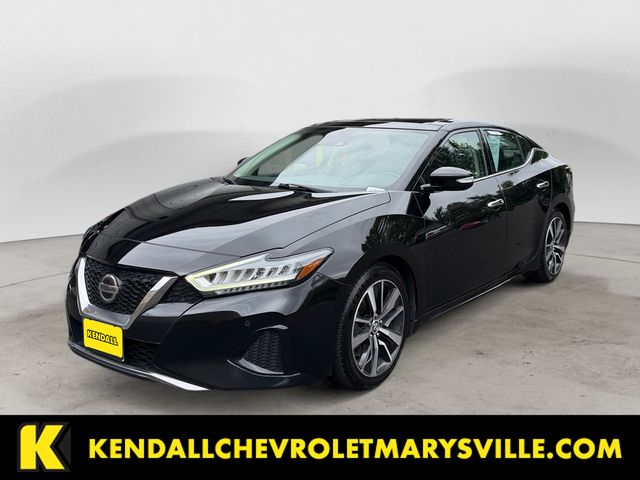 Black 2020 Nissan Maxima Sedan Front-Wheel Drive Continuously Variable Transmission