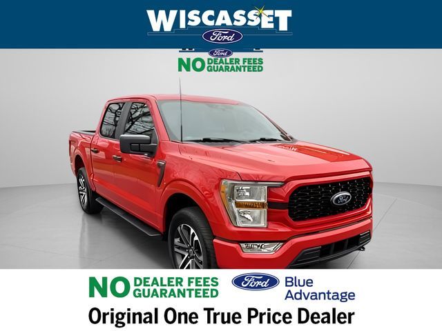 Race Red 2022 Ford F-150 XL SuperCrew 4WD Pickup Truck Four-Wheel Drive Automatic
