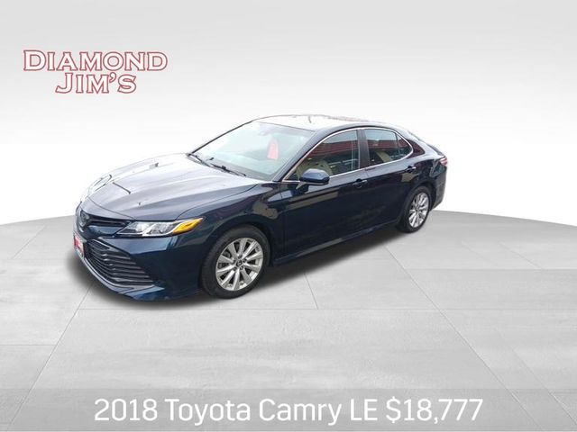 Teal (Aqua) 2018 Toyota Camry LE Sedan Front-Wheel Drive 8-Speed Automatic