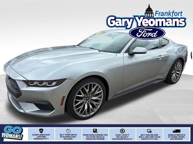 Iconic Silver Metallic 2025 Ford Mustang EcoBoost Premium Fastback RWD Coupe Rear-Wheel Drive Automatic