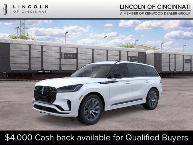 Pristine White Metallic Tri-Coat 2026 Lincoln Aviator SUV / Crossover All-Wheel Drive Automatic