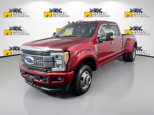 Red 2019 Ford F-350 Super Duty Platinum Crew Cab LB DRW 4WD Pickup Truck Four-Wheel Drive 6-Speed Automatic